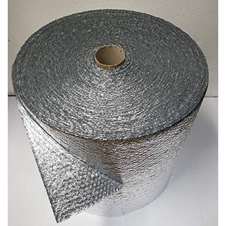 Luftpolsterfolie Aluminium 50 cm x 60 m 250 my ALU Isolierung Noppenfolie Knallfolie