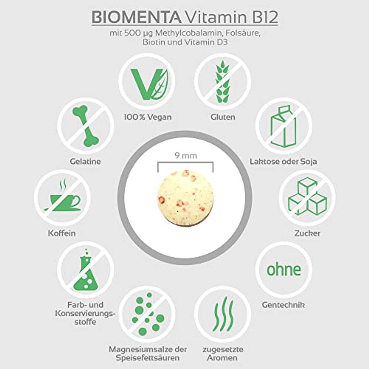 BIOMENTA Vitamin B12 hochdosiert