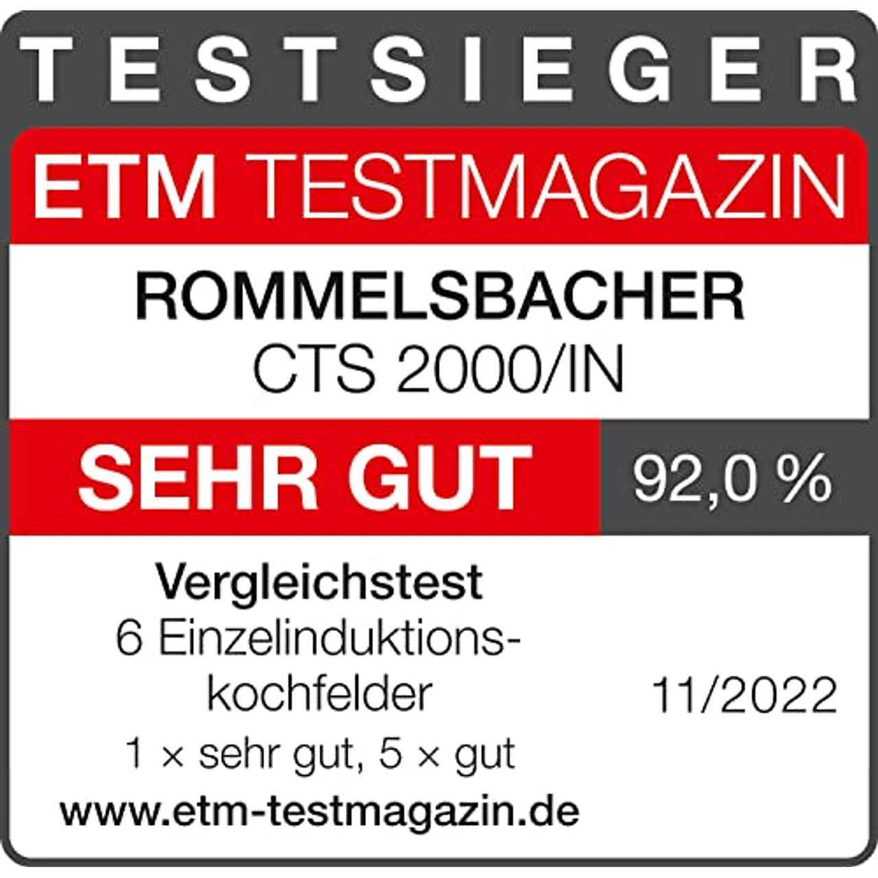 Rommelsbacher Einzelkochplatte CTS 2000 IN