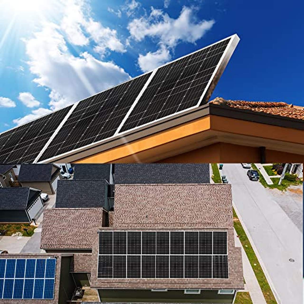 Gasolarxy Balkonkraftwerk 600 Watt Komplettset 6 Stück 100w Solarpanel