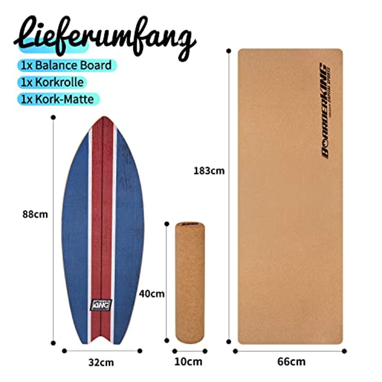 BoarderKING Indoorboard Wave Balance Board