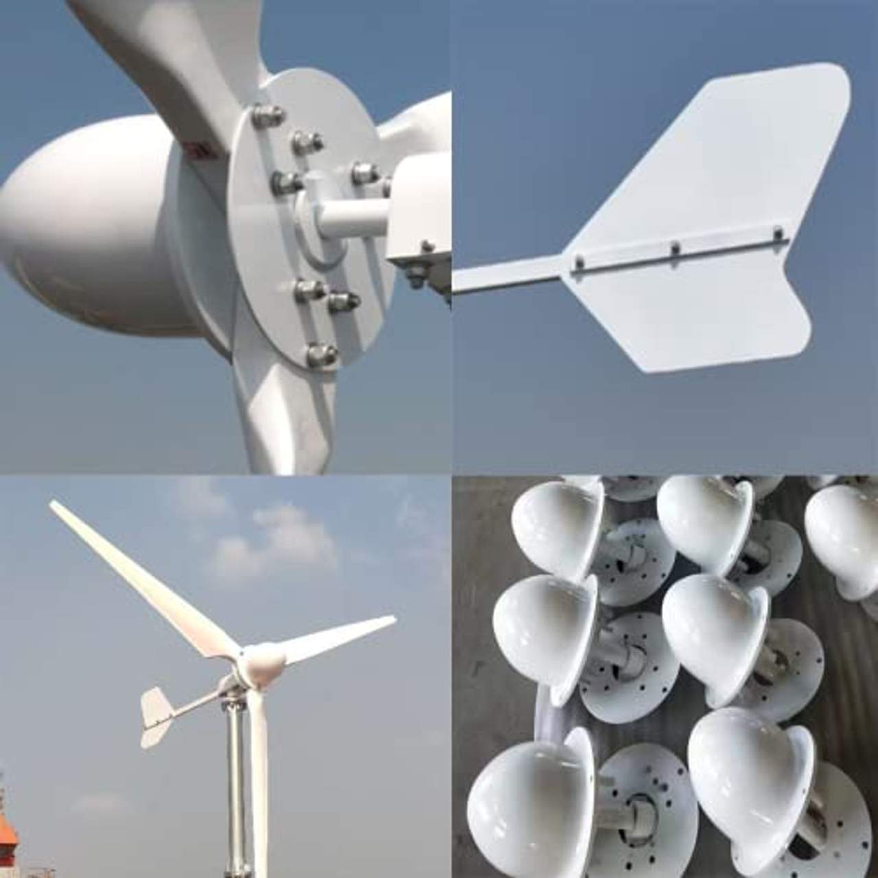 5000W Windkraftanlage Kits  96V Netzkopplung System