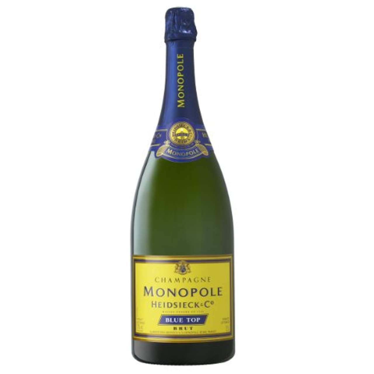 Heidsieck Monopole Blue Top Brut Magnum in Geschenkverpackung Champagner