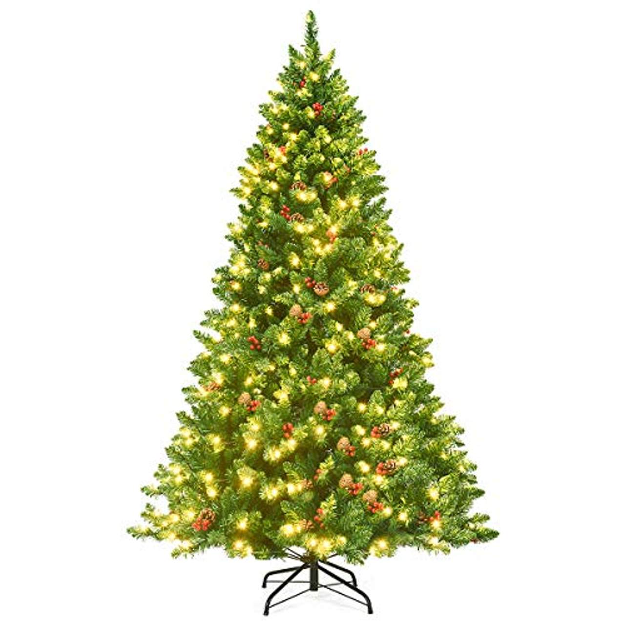 COSTWAY 200cm Künstlicher Weihnachtsbaum