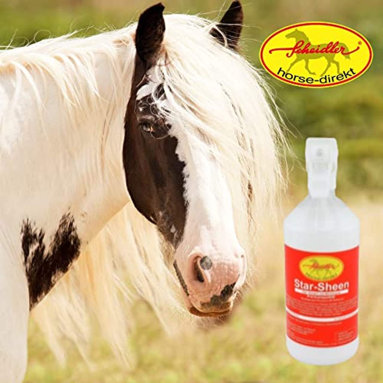 Horse-Direkt Premium Fellspray 6 x 1 L Sprühflasche