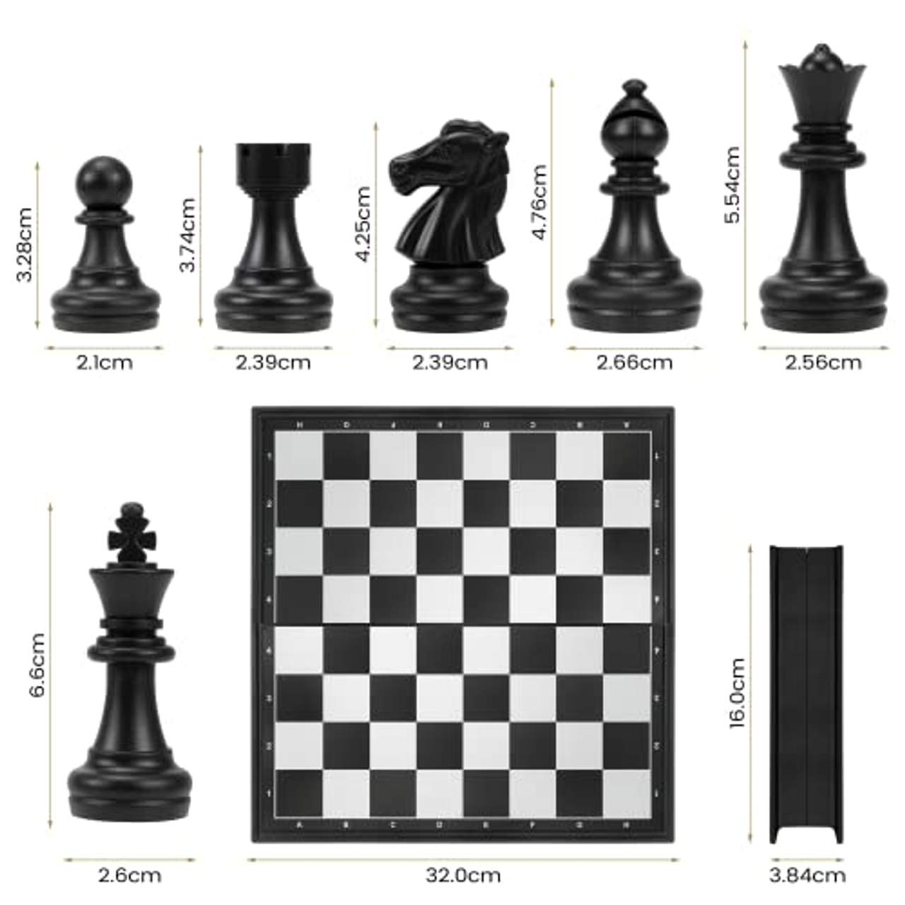 Gibot 3-in-1 Schachspiel Magnetisch