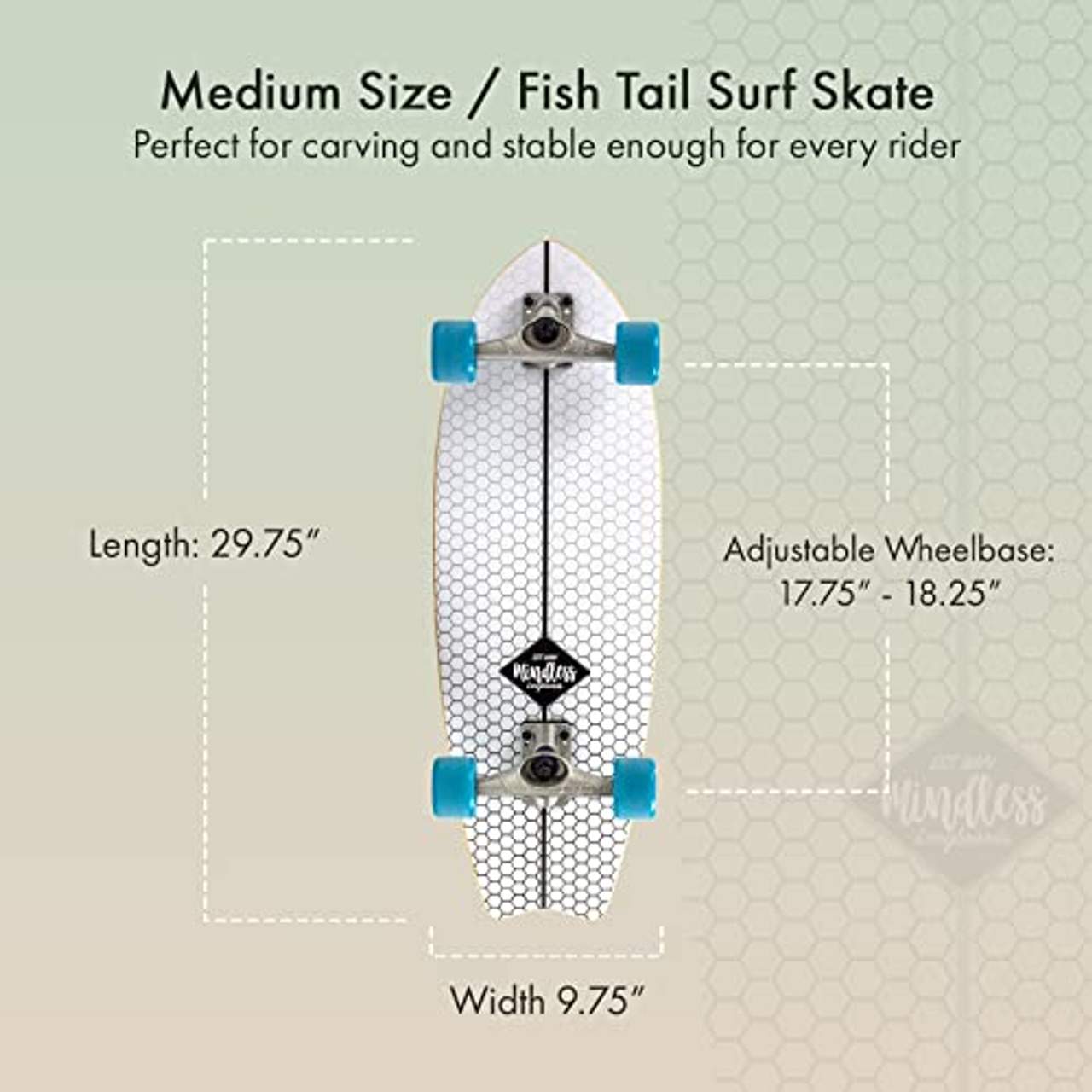 Mindless Surf Skate Fish Tail Skateboard