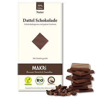 MAKRi Dattel Schokolade Natur 59%, vegan