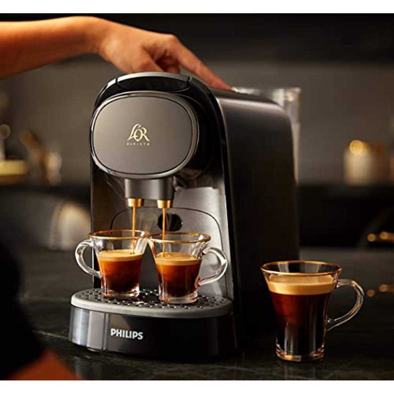 Philips Kaffeekapselmaschine Schwarz