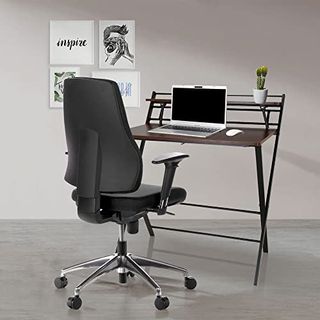 hjh OFFICE 608000 Profi Bürostuhl PRO-TEC 200 Stoff Schwarz Drehstuhl ergonomisch