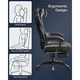 SONGMICS Gaming Stuhl Bürostuhl
