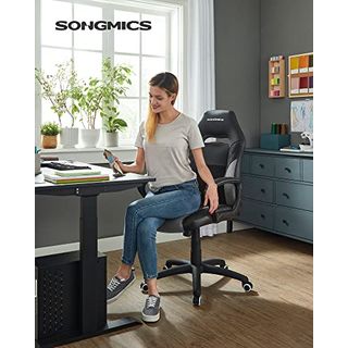 SONGMICS Gamingstuhl Bürostuhl mit Wippfunktion