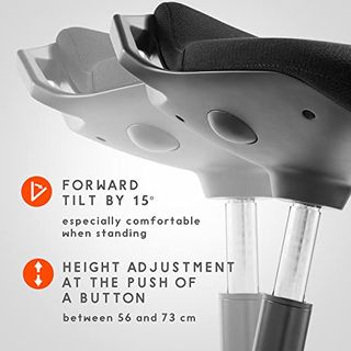 ATLASIO Sitzhocker höhenverstellbar ergonomischer Bürohocker