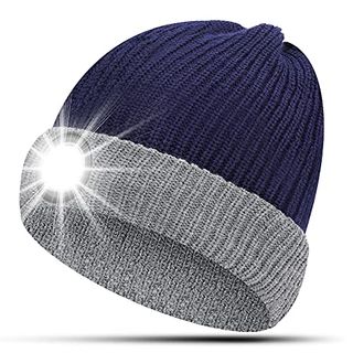 HIGHEVER Geschenke für Männer Mütze mit LED Licht