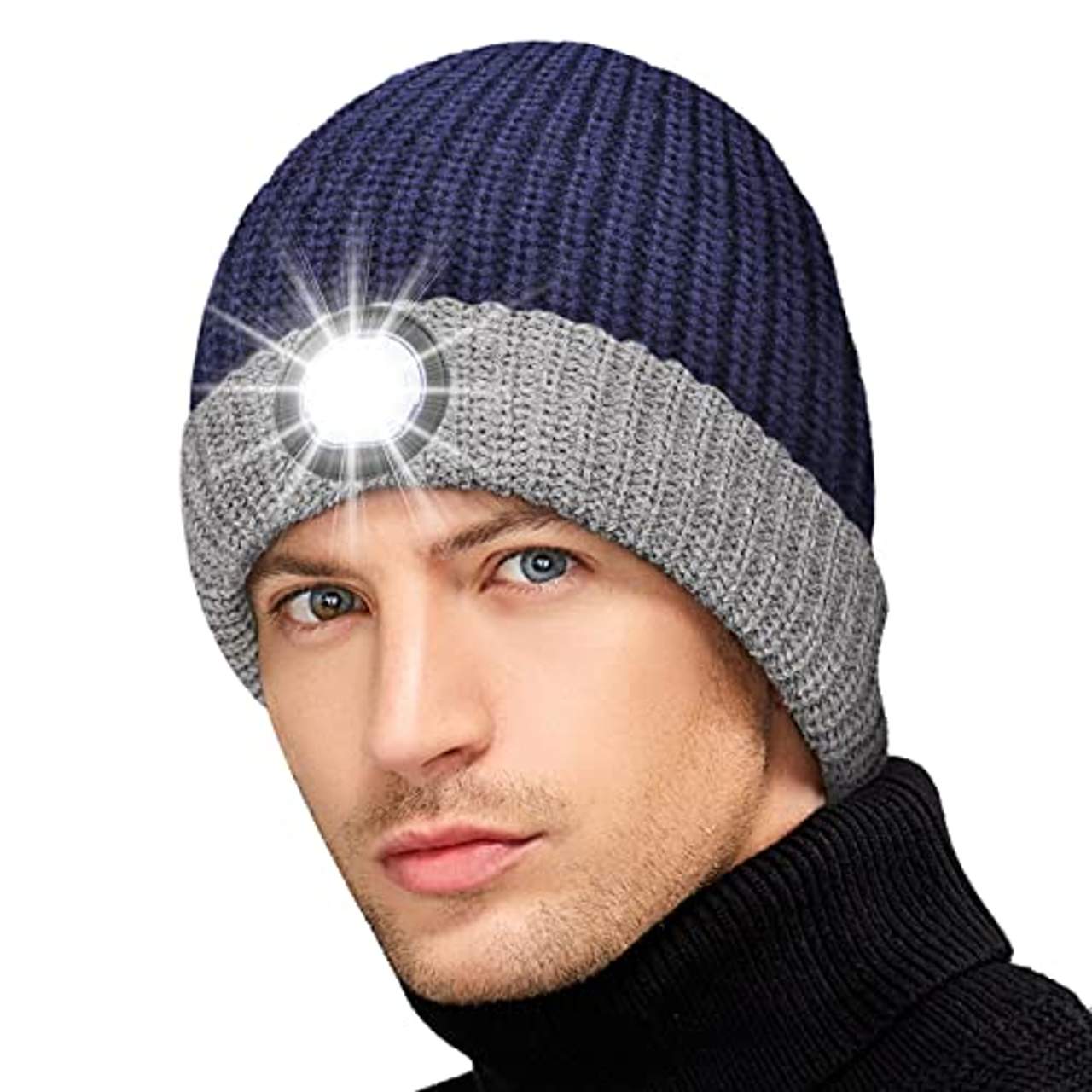HIGHEVER Geschenke für Männer Mütze mit LED Licht