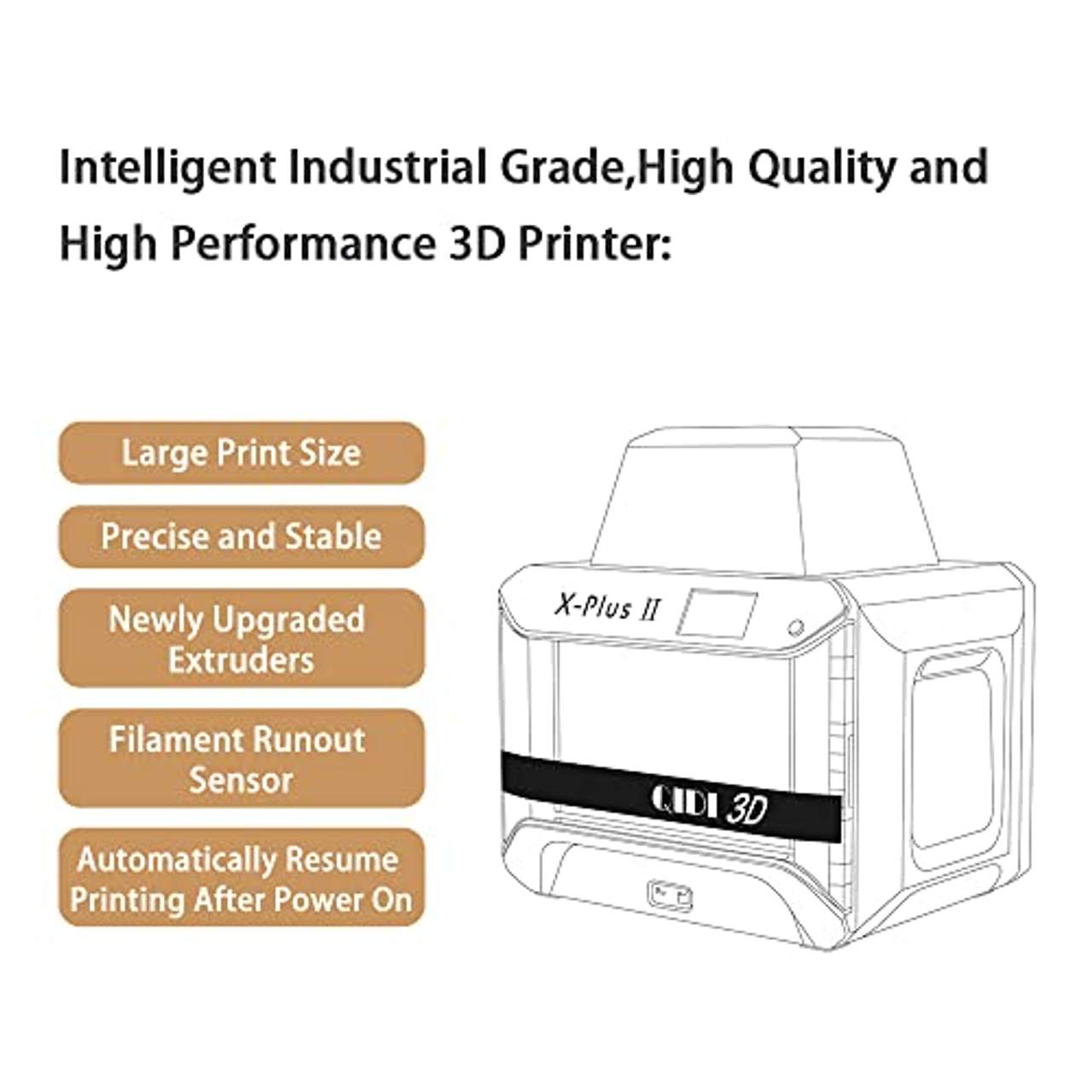 QIDI TECH X-Plus Großformat 3D-Drucker