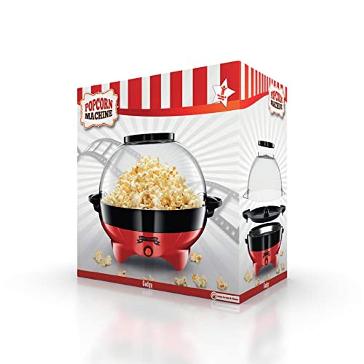 Gadgy Popcornmaschine l 800W Popcorn Maker
