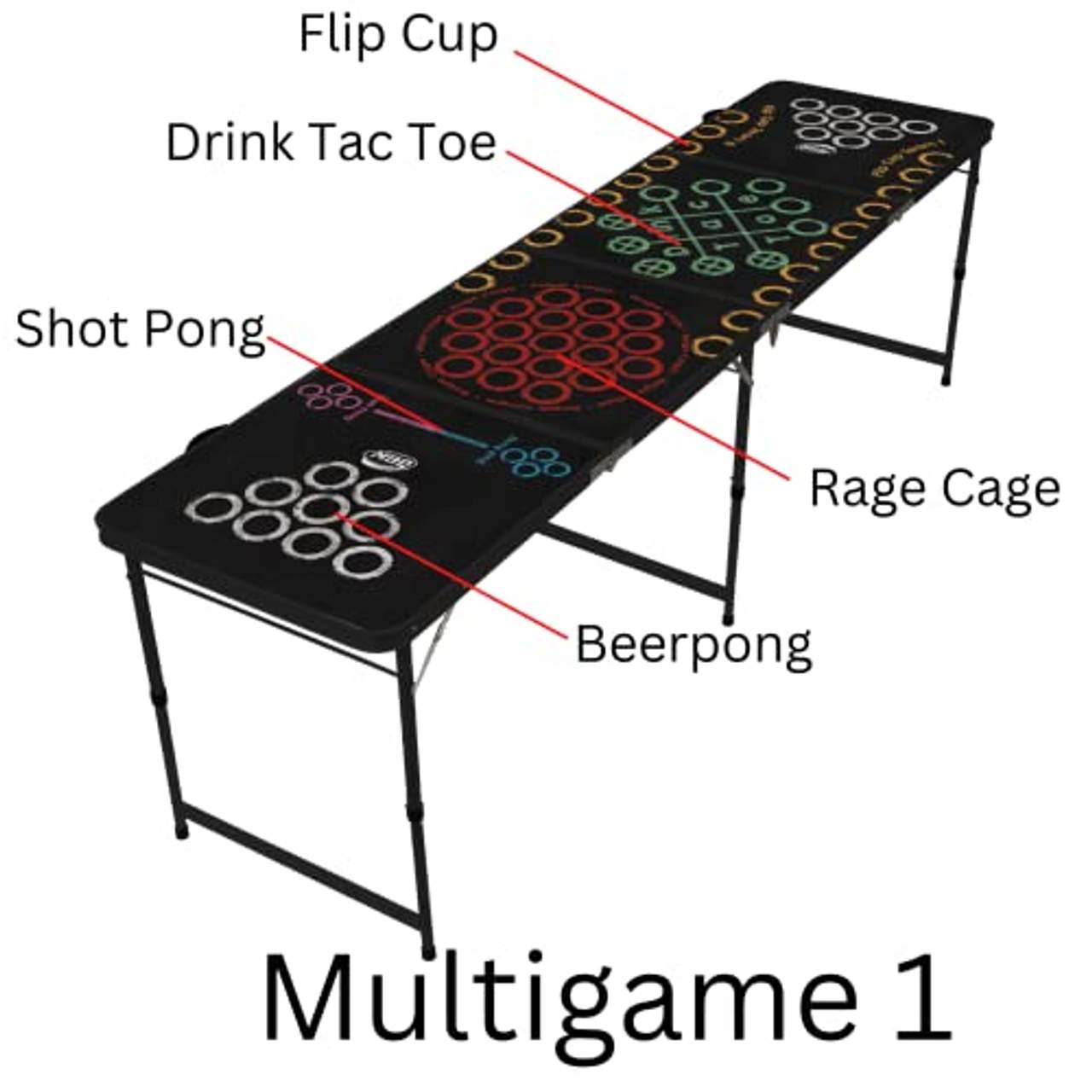 Beer Pong Tisch Multigame
