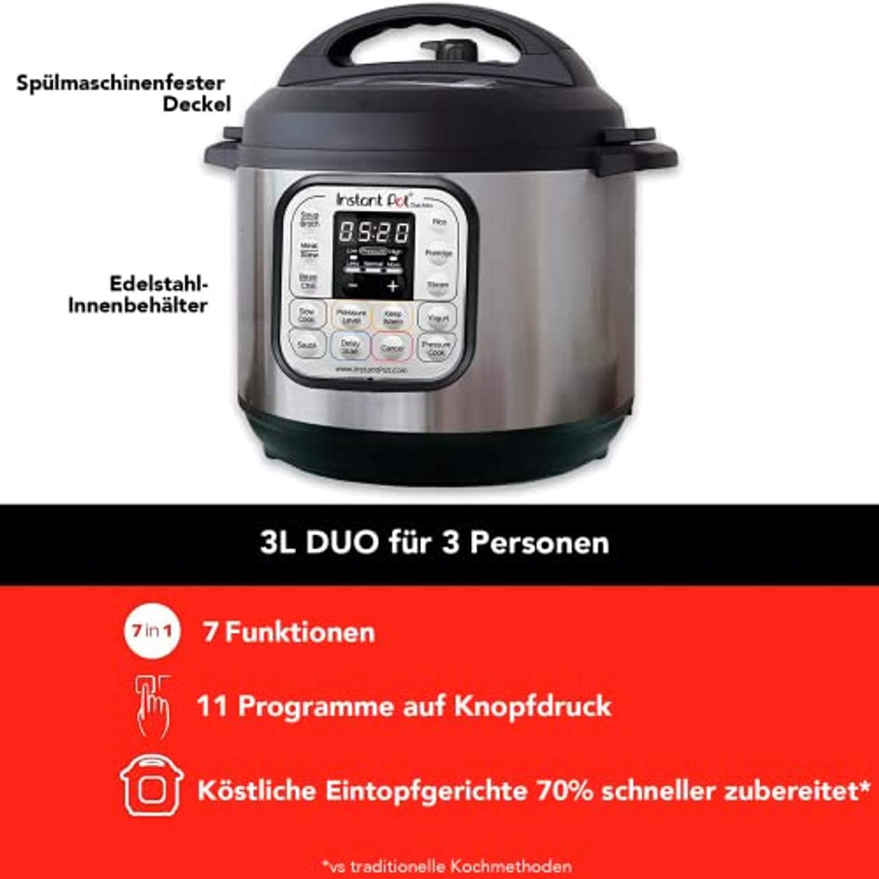 Instant Pot Duo 30 Elektro-Multikocher