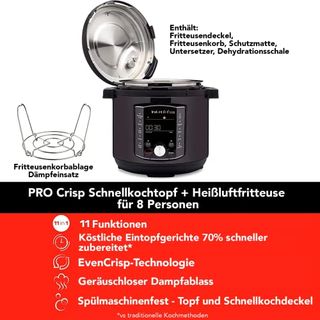 Instant Pot Pro Crisp 11-in-1-Elektro-Multikocher