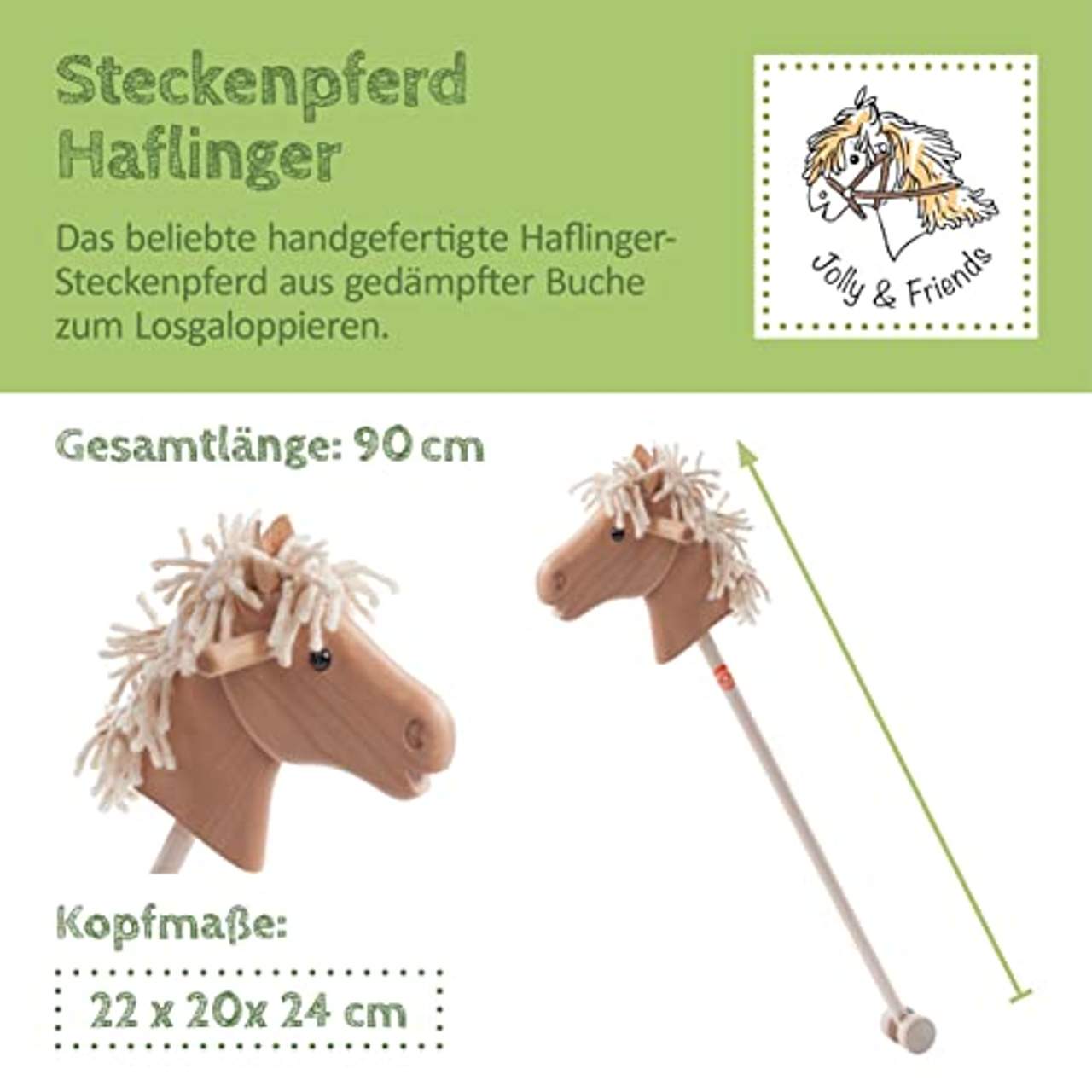 Helga Kreft Steckenpferd Holz Haflinger