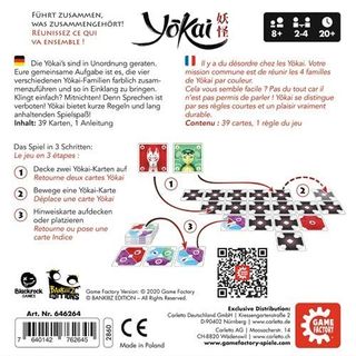 Game Factory- Yokai, wunderschönes Legespiel