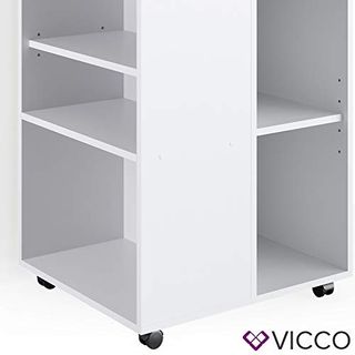 Vicco Rollcontainer für Schreibtisch Bürocontainer Büroschrank Aktenschrank