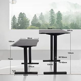 Flamaker Höhenverstellbarer Schreibtisch Elektrisch Tischgestell
