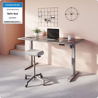 Desktronic Höhenverstellbarer Schreibtisch Stehpult Tischgestell Höhenverstellbar