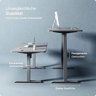 Desktronic Höhenverstellbarer Schreibtisch Stehpult Tischgestell Höhenverstellbar