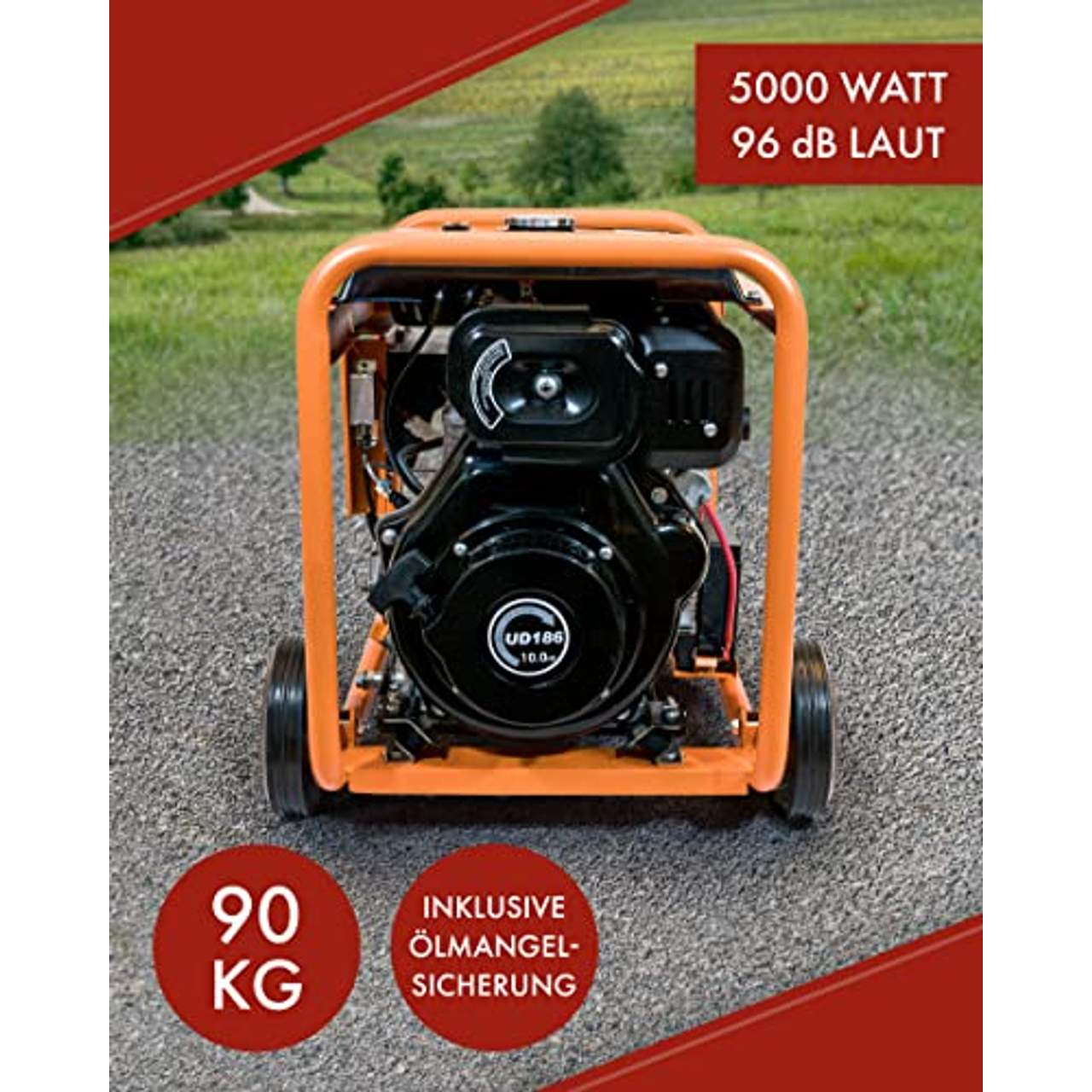 KnappWulf KW5500-3 Diesel Stromerzeuger 5000Watt Notstromaggregat