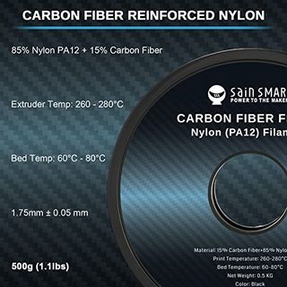 SainSmart ePA12-CF Carbon Faser Nylon Filament 1,75 mm