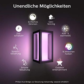 Philips Hue White and Color Ambiance LED Wandleuchte Impress