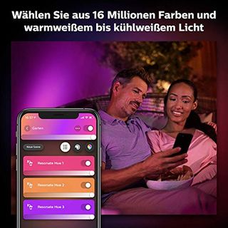 Philips Hue White and Color Ambiance LED Außenwandleuchte Resonate