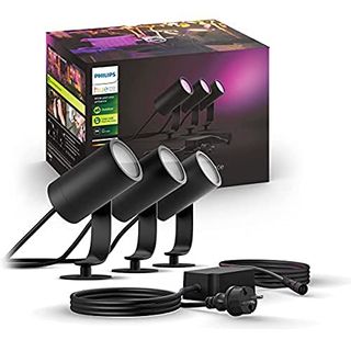 Philips Hue White and Color Ambiance LED Gartenstrahler Lily 3er Basis-Set