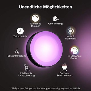 Philips Hue White and Color Ambiance LED Außenwandleuchte Daylo