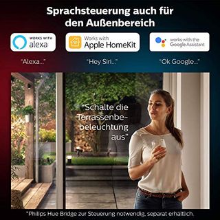 Philips Hue White and Color Ambiance LED Außenwandleuchte Attract