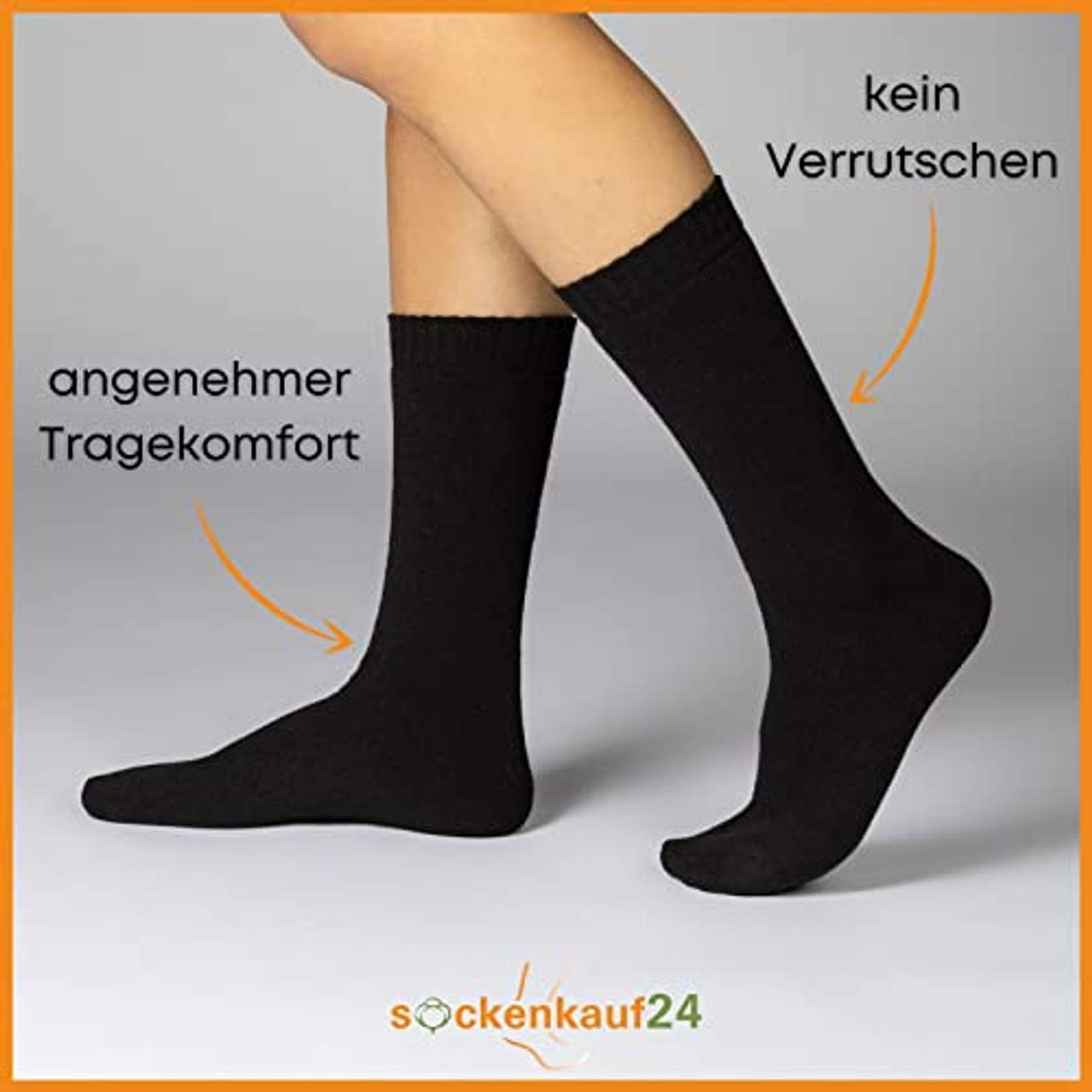 sockenkauf24 6 12 24 Paar Thermo Socken Damen & Herren Vollfrottee Wintersocken