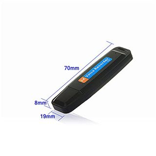 Finetoknow Mini Digitaler Voice Recorder USB Tragbar Flash Player