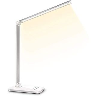 SLATOR Schreibtischlampe LED Dimmbare Tischleuchte 5 Farb und 10 Helligkeitsstufen
