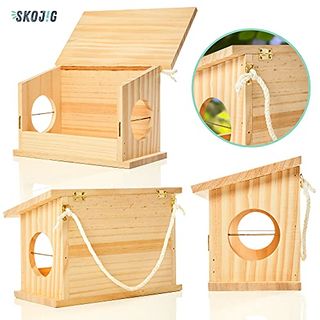 Bambuswald Vogelhaus aus Holz Vogelhäuschen