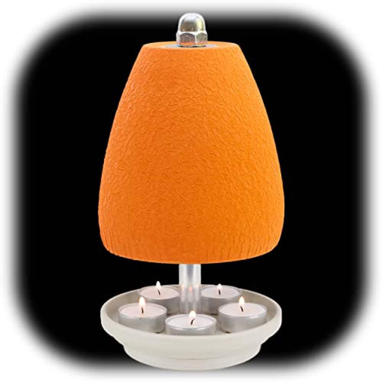 HP-TLL 27/14 5 Kerzen Orange Teelichtlampe Orchidee Elegante Deko