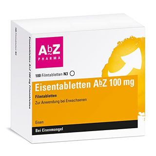 Eisentabletten AbZ 100 mg Filmtabletten bei Eisenmangel