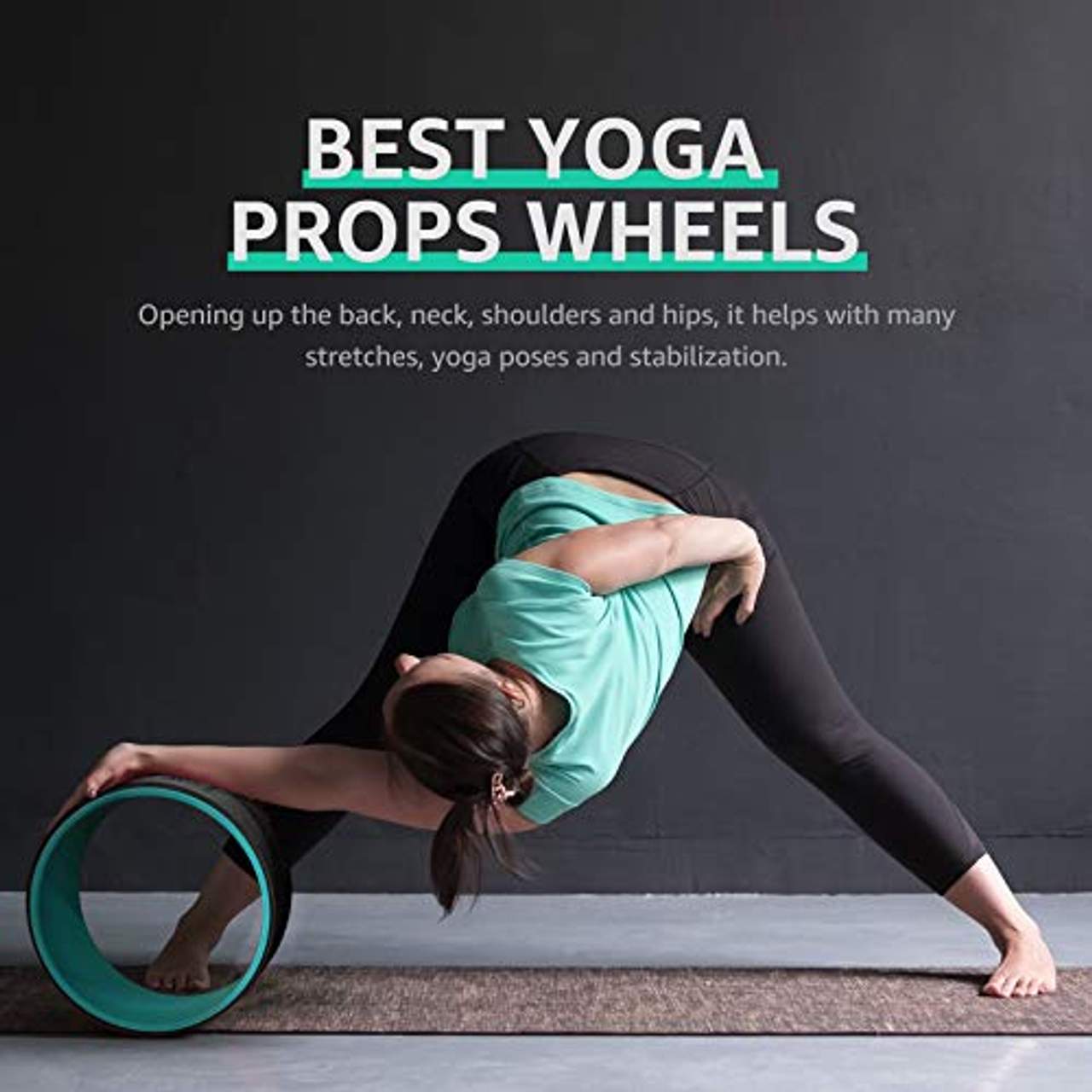 OVERMONT Yoga Rad Yoga Wheel Yoga-Starter-Set