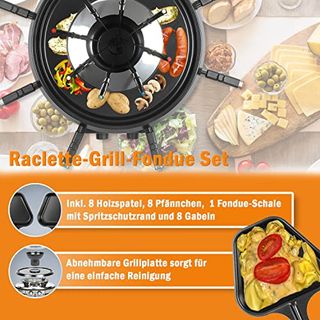 Raclette Fondue Kombi 8 Personen