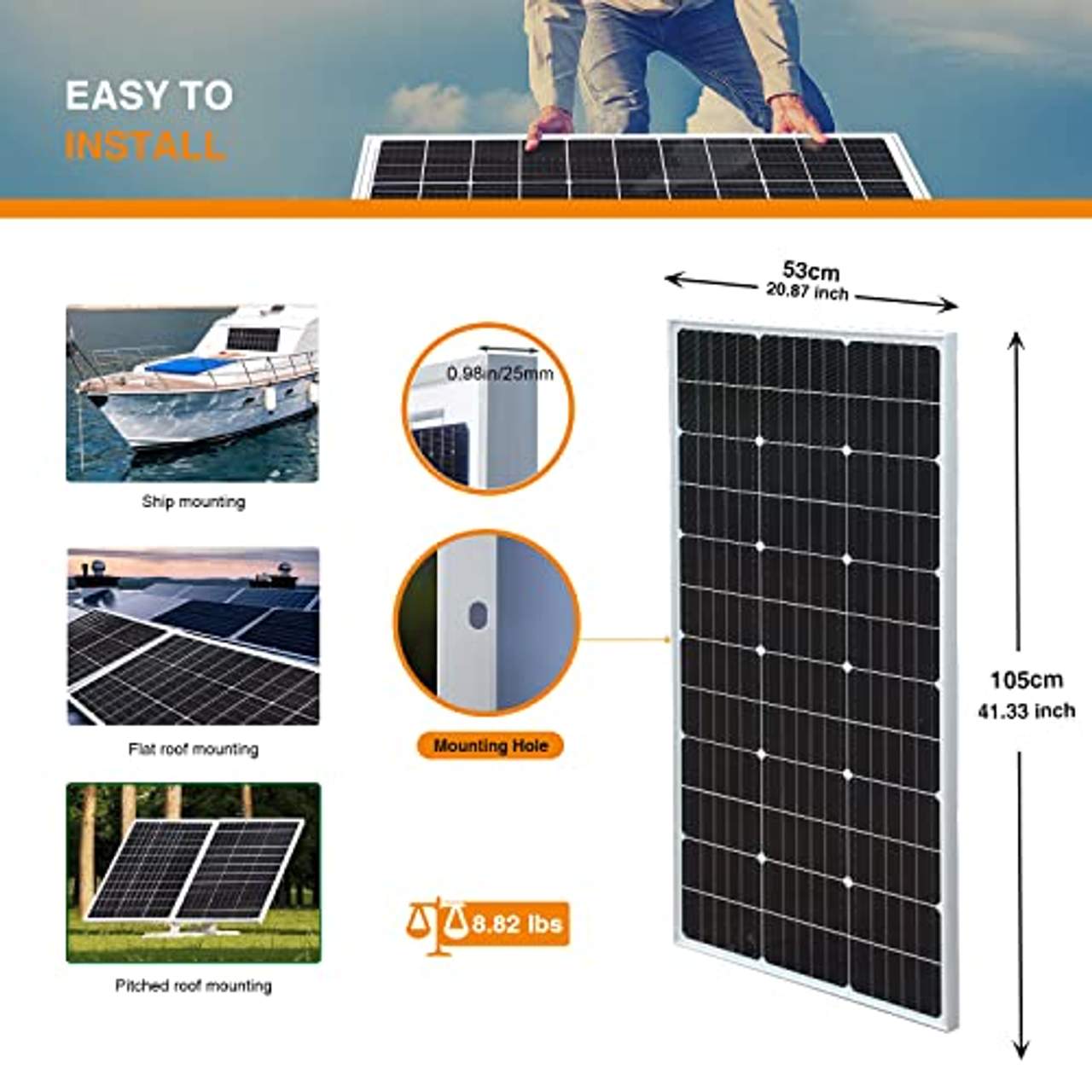 Gasolarxy 600w Balkonkraftwerk Komplett Set 6 x 100 watt Mono Solarpanel