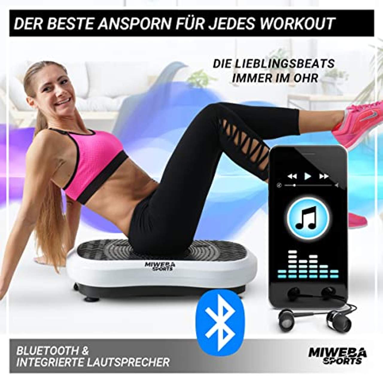 Miweba Sports Fitness 2D Vibrationsplatte MV100-3