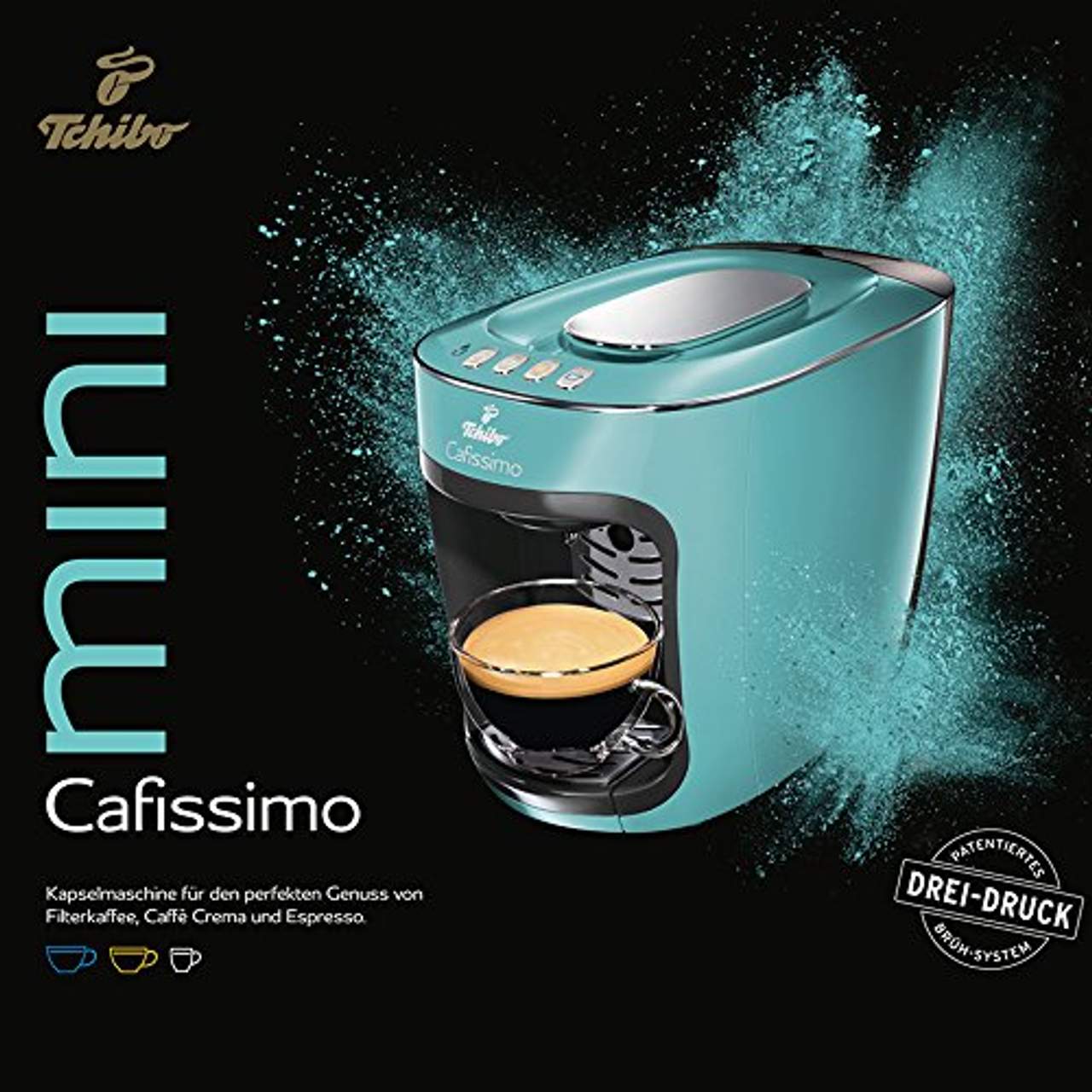 Tchibo Cafissimo mini Kaffeekapselmaschine türkis