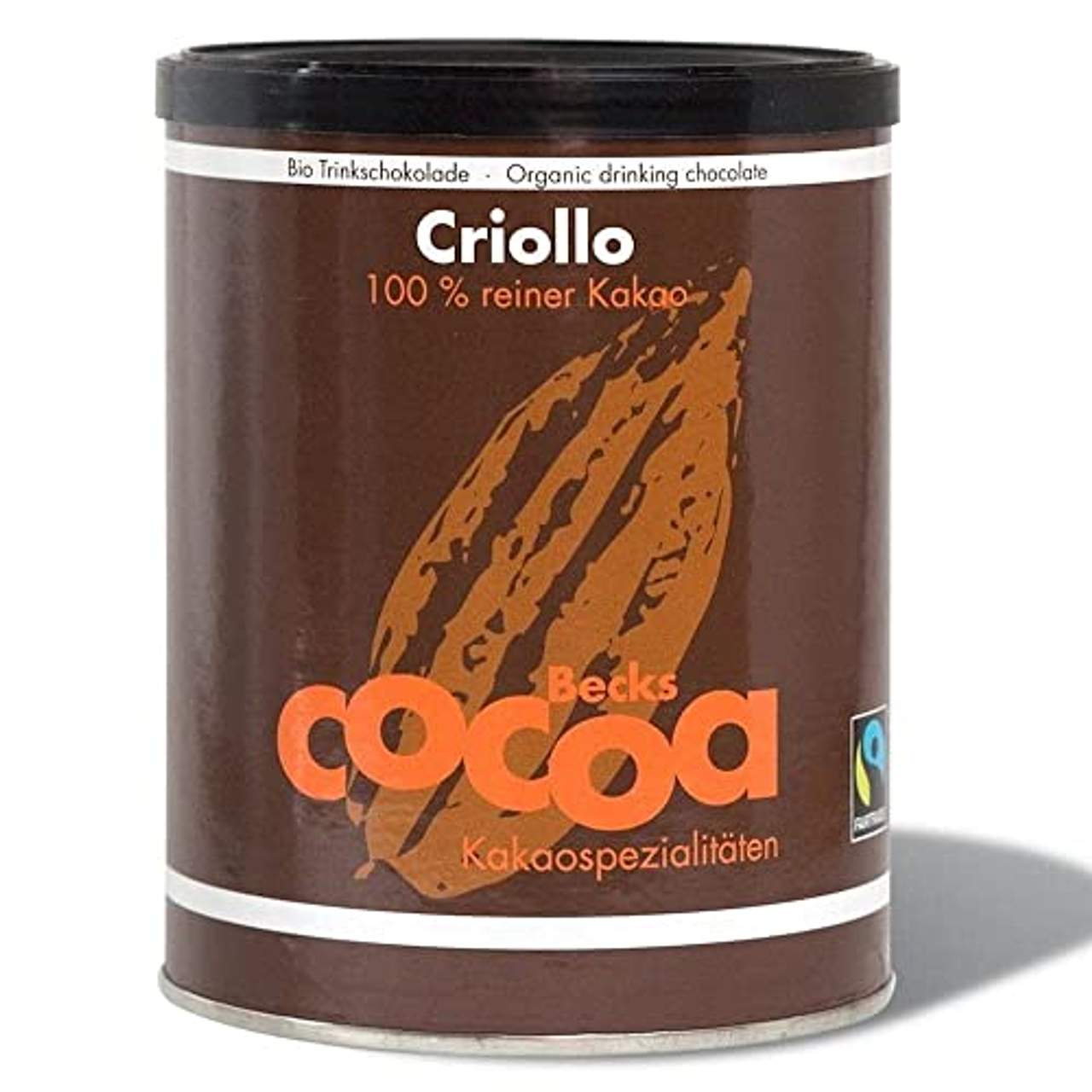 Becks Cocoa Trinkschokolade Criollo 100% Dose 250 g