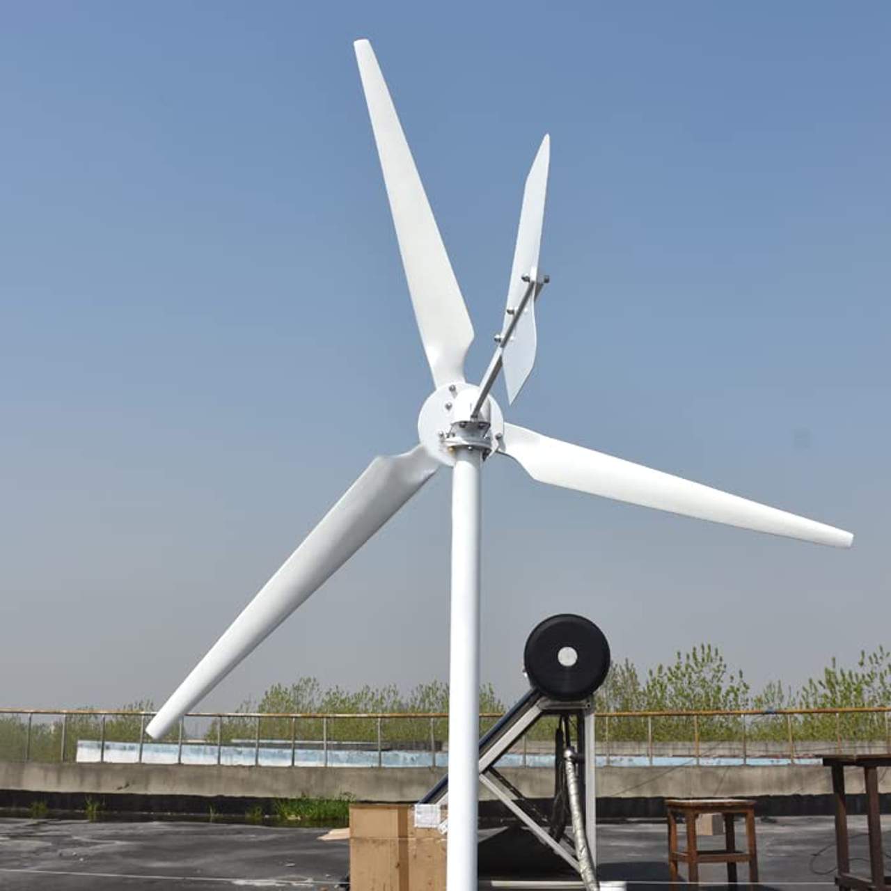 5000W Windkraftanlage Kits 48V Netzkopplung System